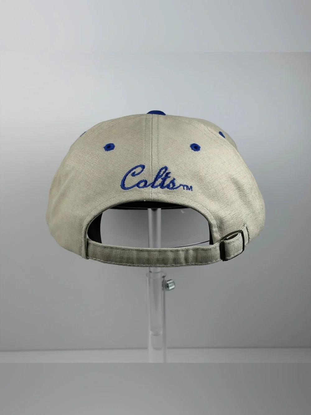 Indianapolis Colts Drew Pearson Script Strapback Hat Vintage 90s NFL NWOT